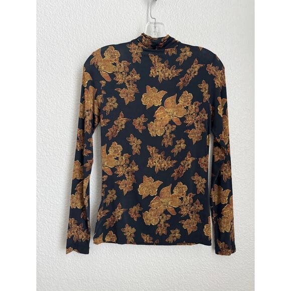 Ulla Johnson Aurelia Turtleneck Top in Onyx - Picture 8 of 12